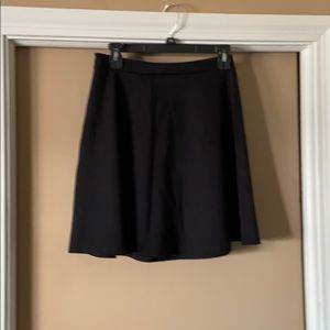 Black GAP flare above knee skirt size small